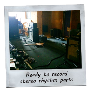Ready to record stero rhythm parts